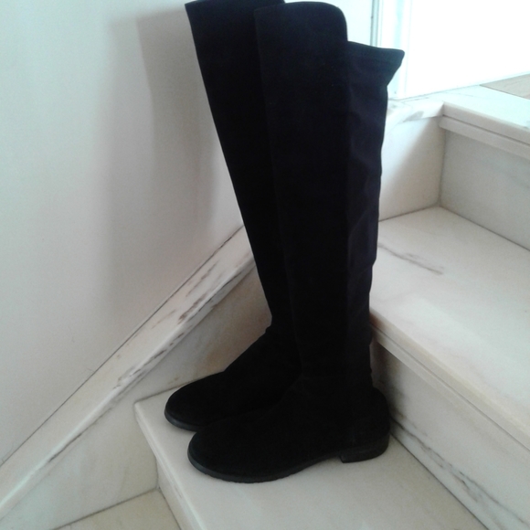 Authentic STUART WEITZMAN 5050 Suede Knee-High Boots - Picture 6 of 10